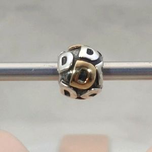 Pandora sterling silver with 14k yellow gold charm